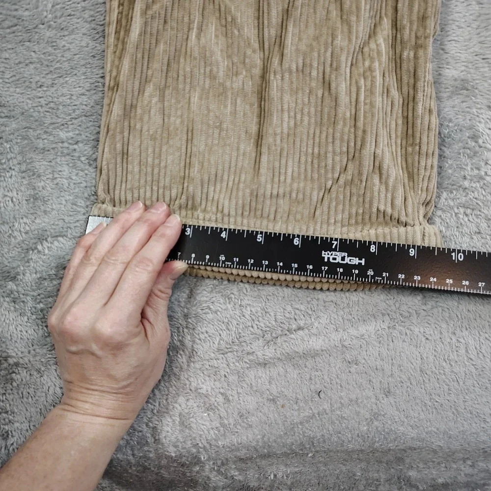 Vintage Gochu Wide Wale Corduroy Cuffed Pleated Corduroy Pants Mens Size 34 X 30